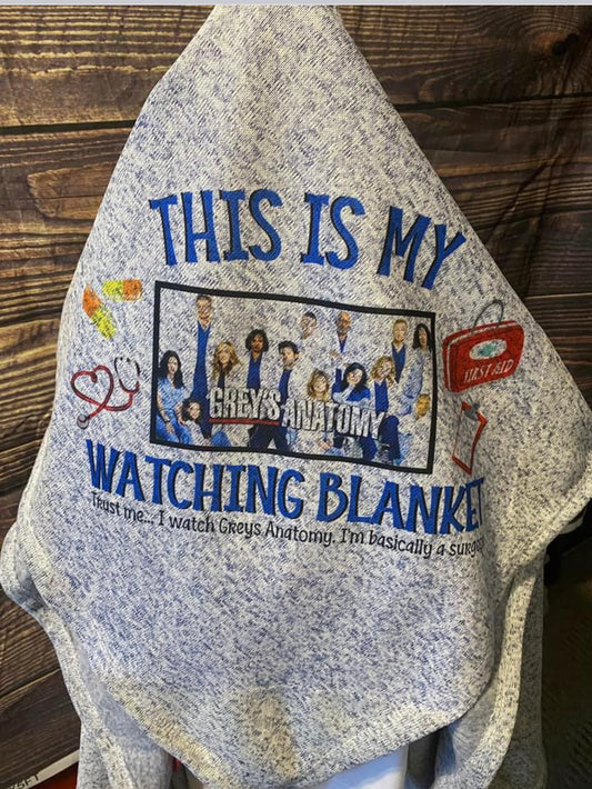 My Grey's Anatomy Watching Blanket