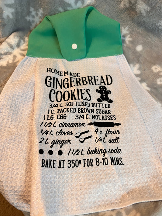 Cookie Recipe Graphic Kitchen Towels