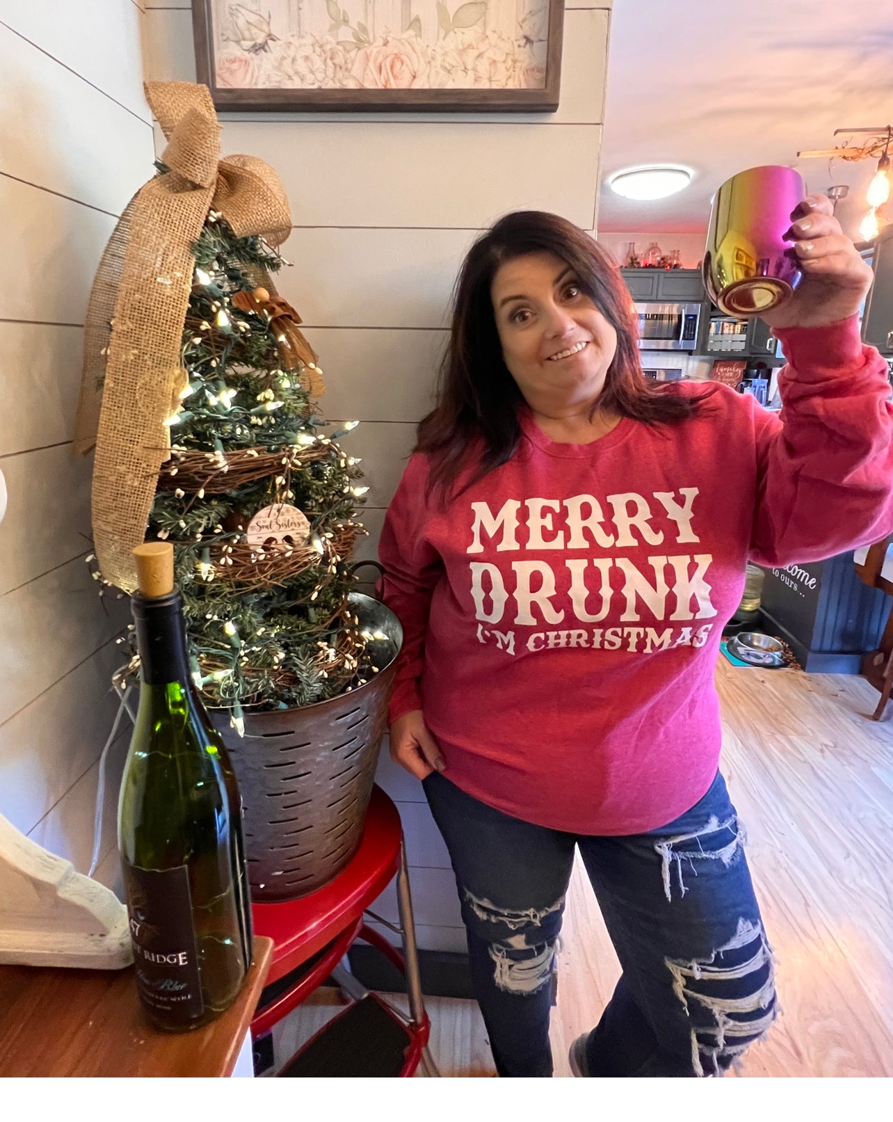 Merry Drunk it's Christmas Crew Sweatshirt
