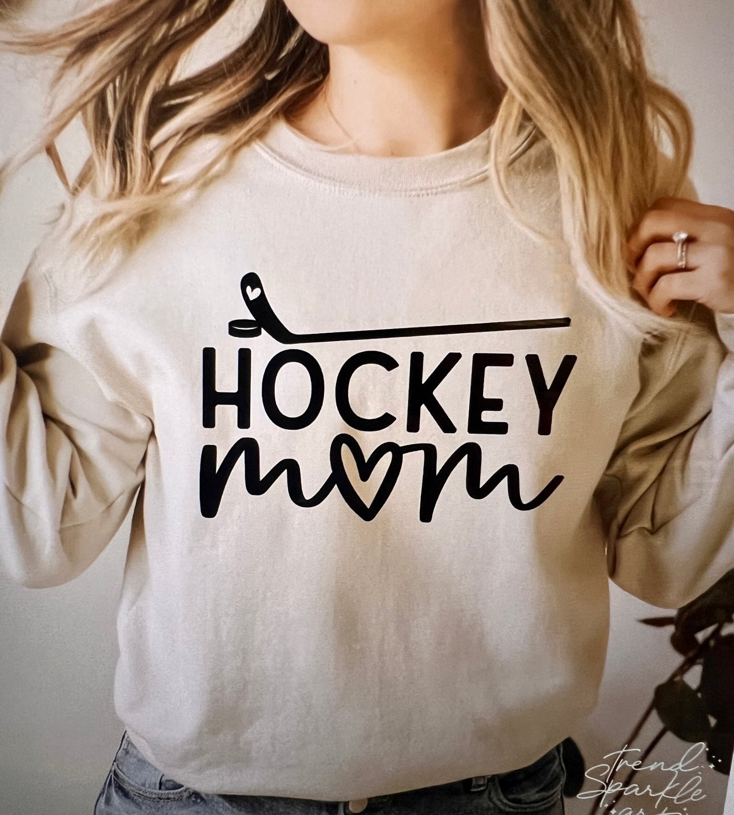 Hockey Mom Crew Sweatshirt