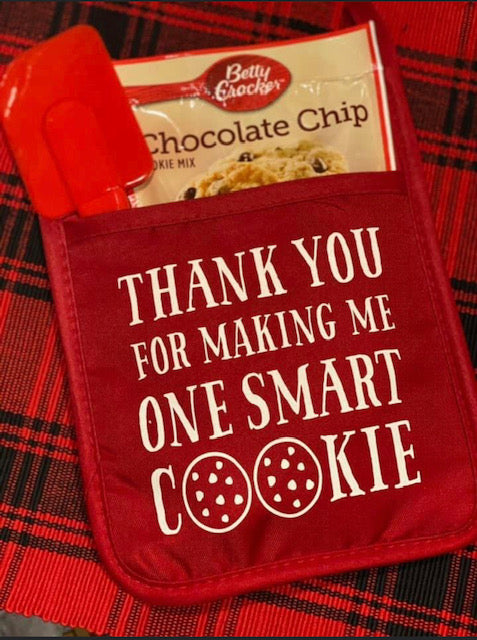 Thank You for Making Me One Smart Cookie Potholder Gift Set