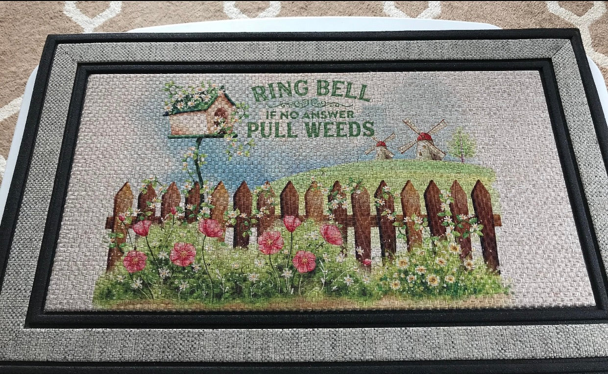 If We Don't Answer Pull Weeds Door Mat
