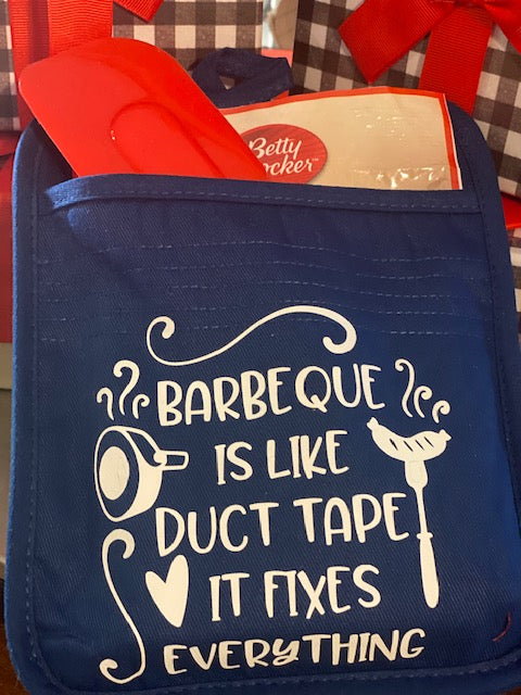 BBQ id Like Duct Tape Potholder Gift Set