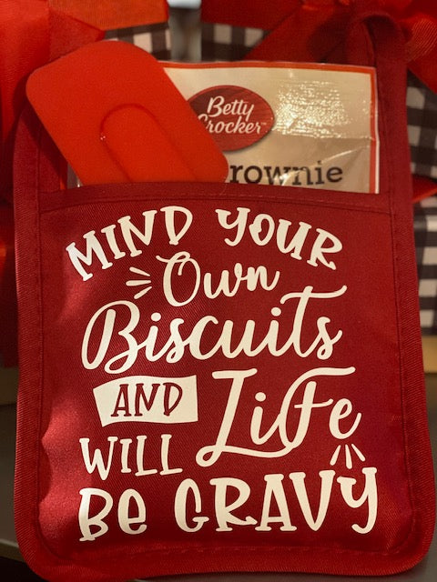 Mind Your Own Biscuits Potholder Gift Set