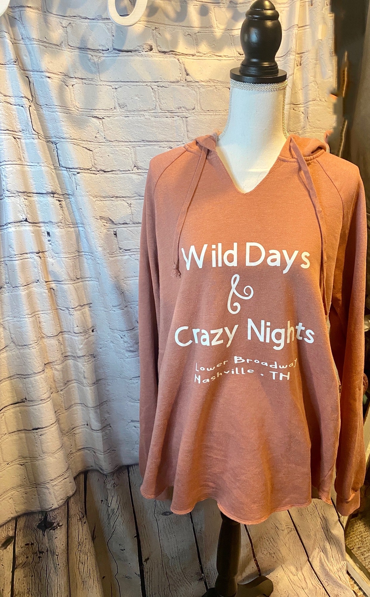 Wild Days & Crazy Nights VIntage V Neck Lightweight Sweatshirt