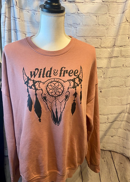 Wild and Free Crew Sweatshirt