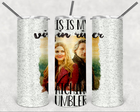 Virgin River White Sparkle 20 oz Skinny Tumbler