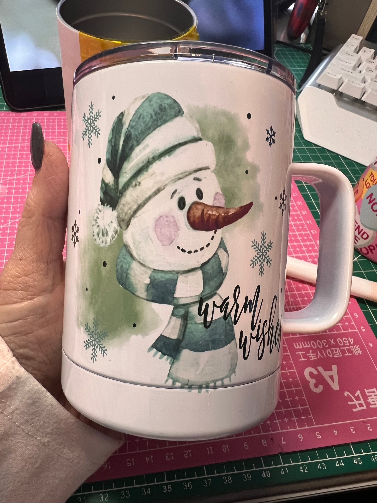 Warm Wishes Snowman Mug