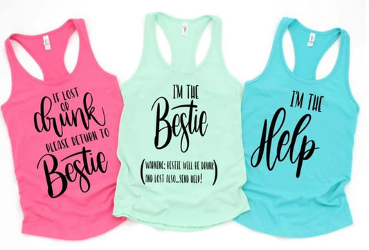 Besties Tanks or T Shirt