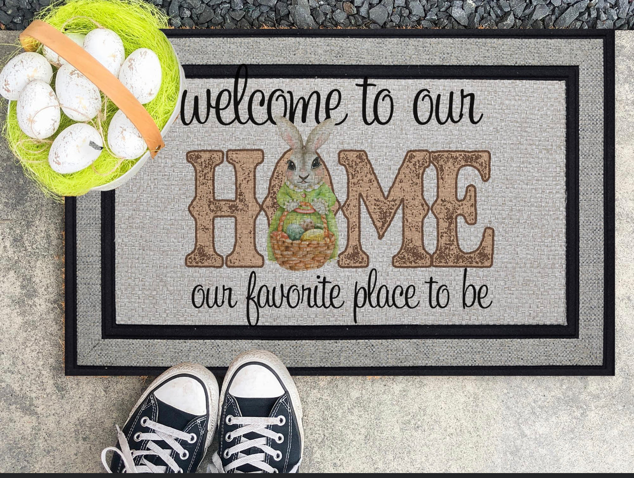 Welcome to Our Home Our Favorite Place to Be Doormat