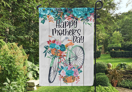 Happy Mother's Day Bicycle Flag