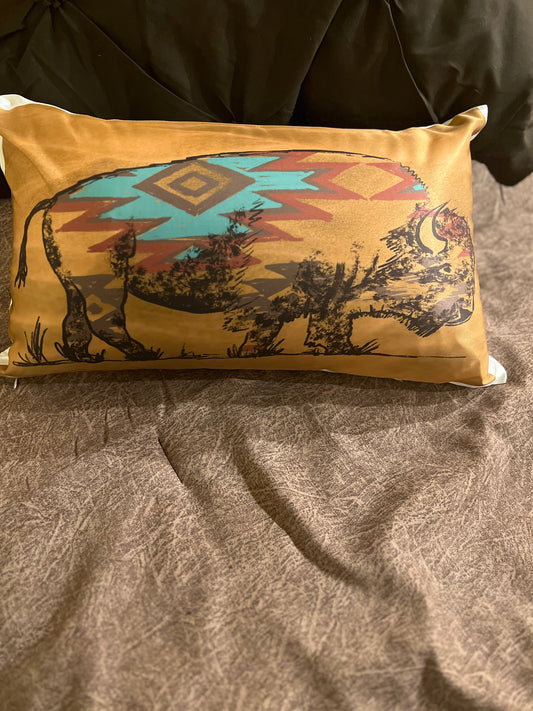 Buffalo Lumbar Decorative Pillow