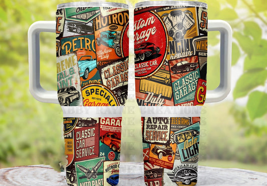 Garage Collage 40 oz Tumbler