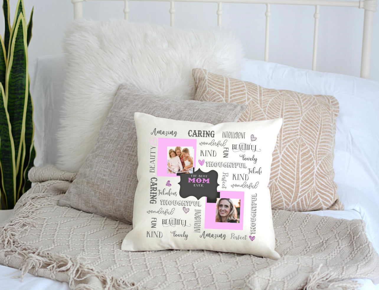 Best Mom Ever Graphic Pillow