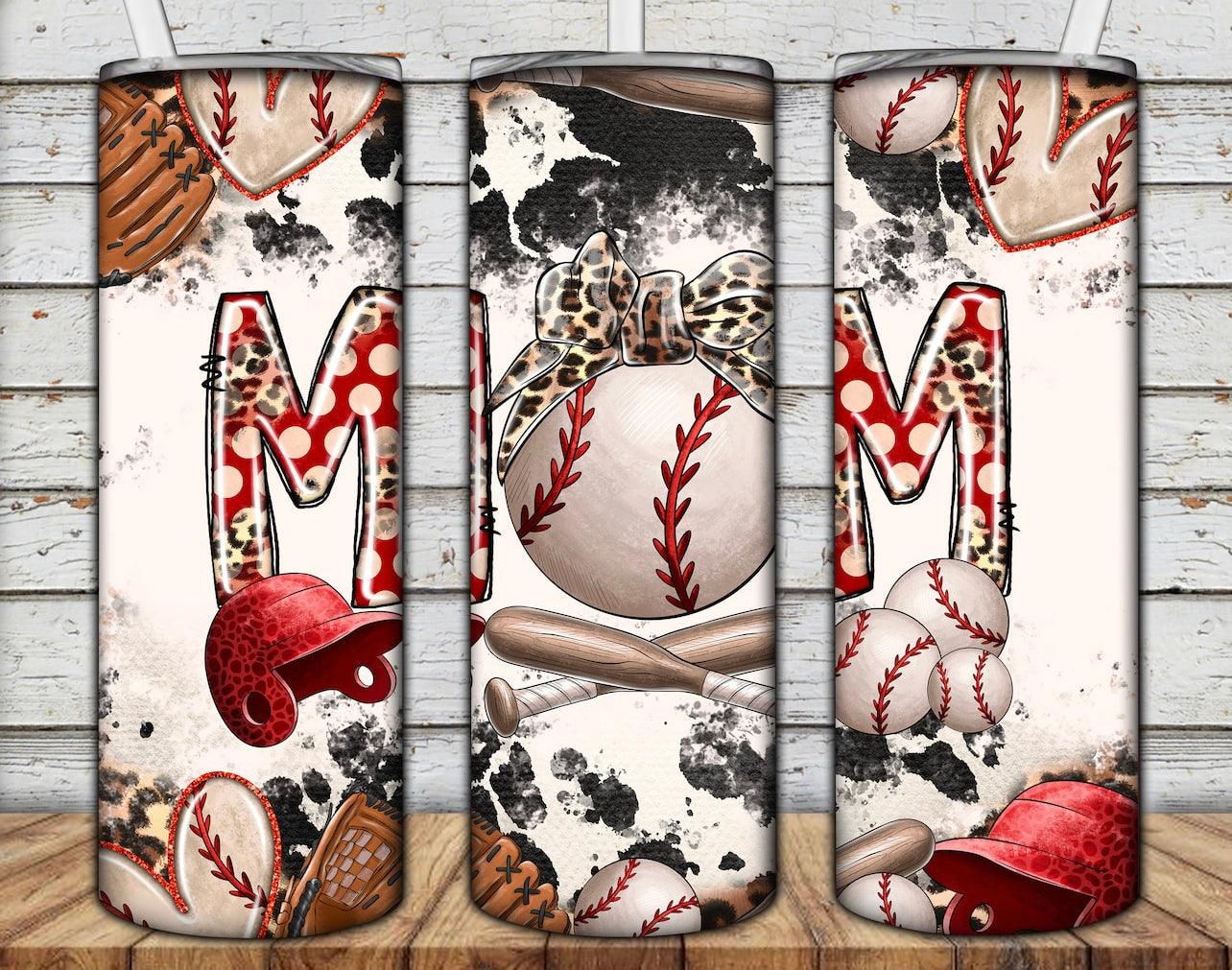 MOM Collage Baseball 20 oz Tumber
