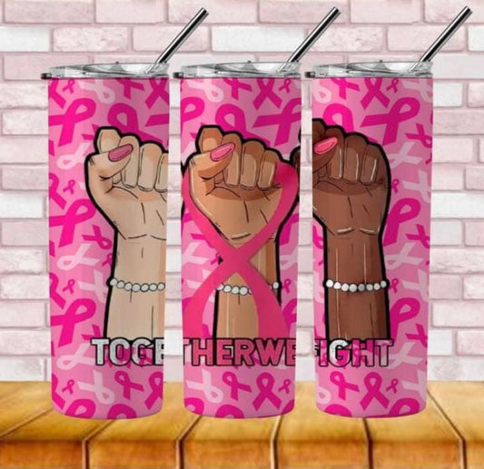 Together We Fight 20 ox Skinny Tumbler