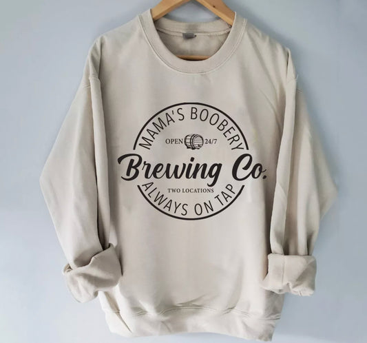 Mama's Boobery Brewing Company Crew Sweatshirt