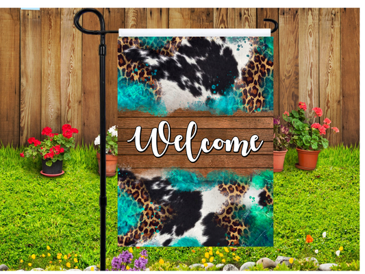 Western Design Welcome Garden Flag