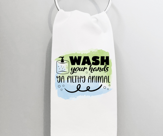 Wash Your Hands Bathroom Towel