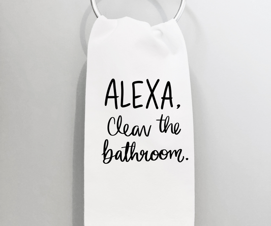 Alexa Clean the Bathroom Towel