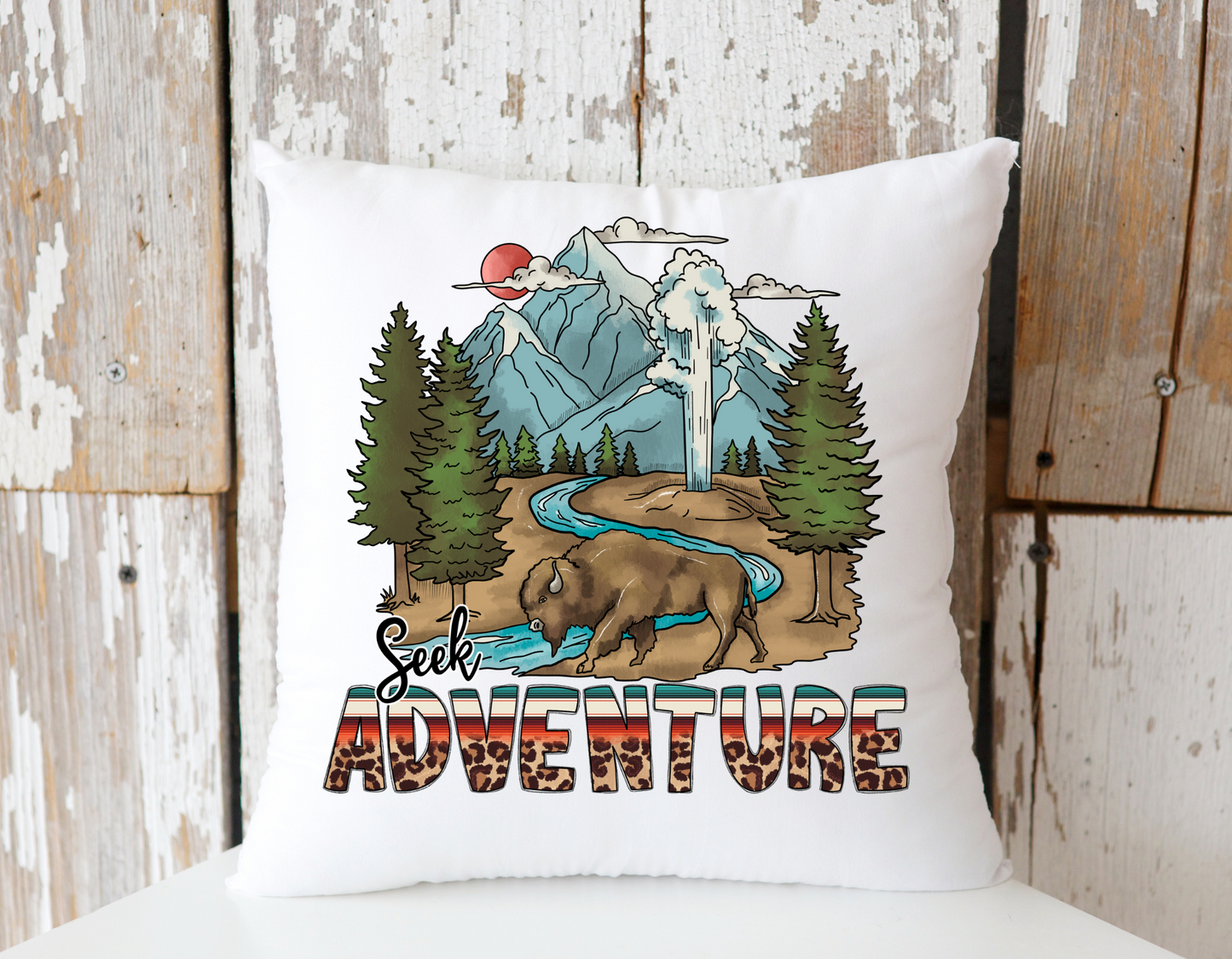 Seek Adventure Pillow