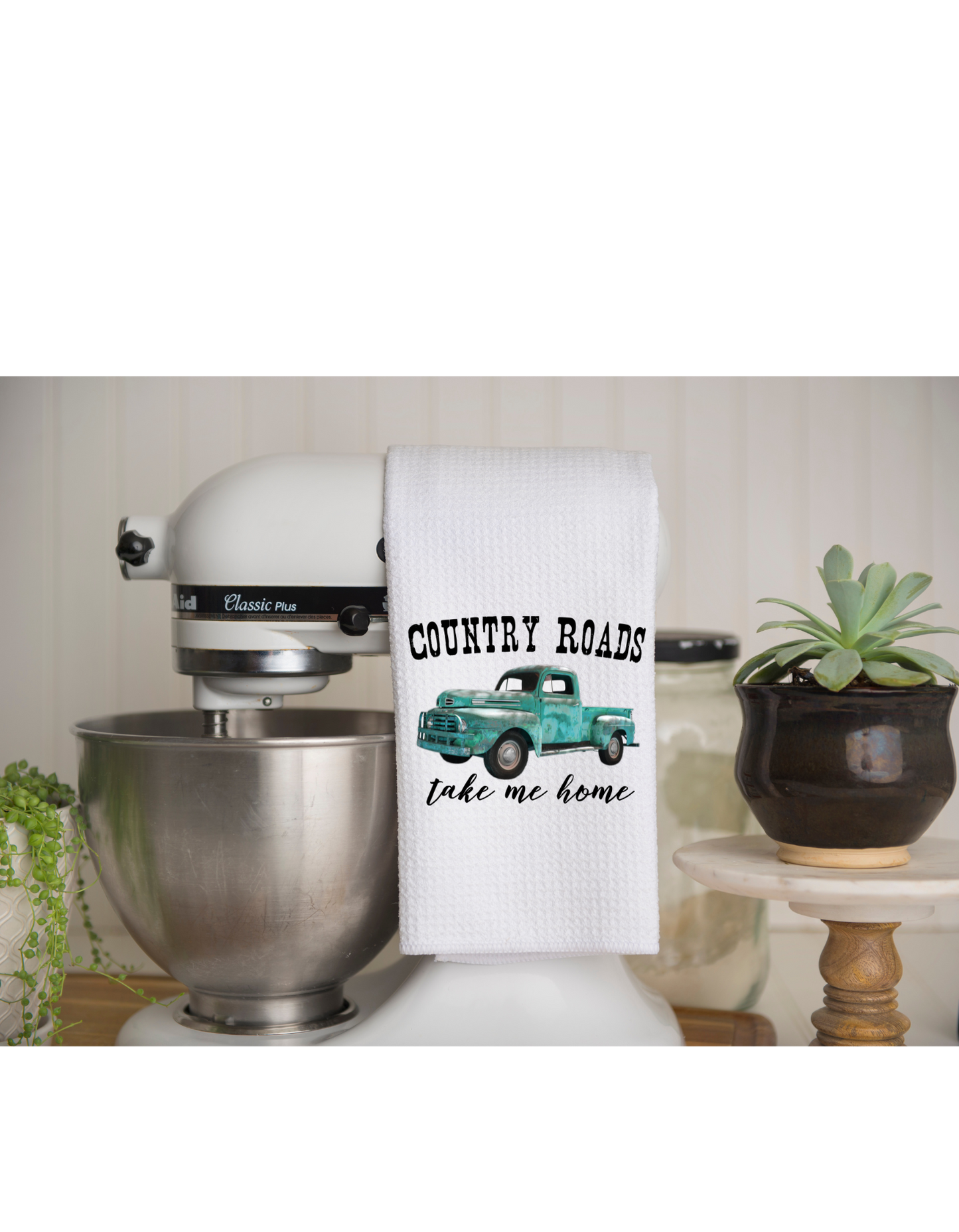 Country Roads Kitchen Towel