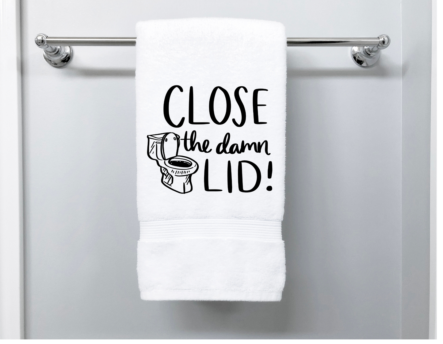 Close the Lid Bathroom Towel