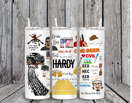 Country As Hell 20 oz Skinny Tumbler