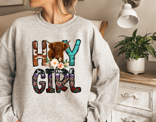Hey Girl Crew Sweatshirt