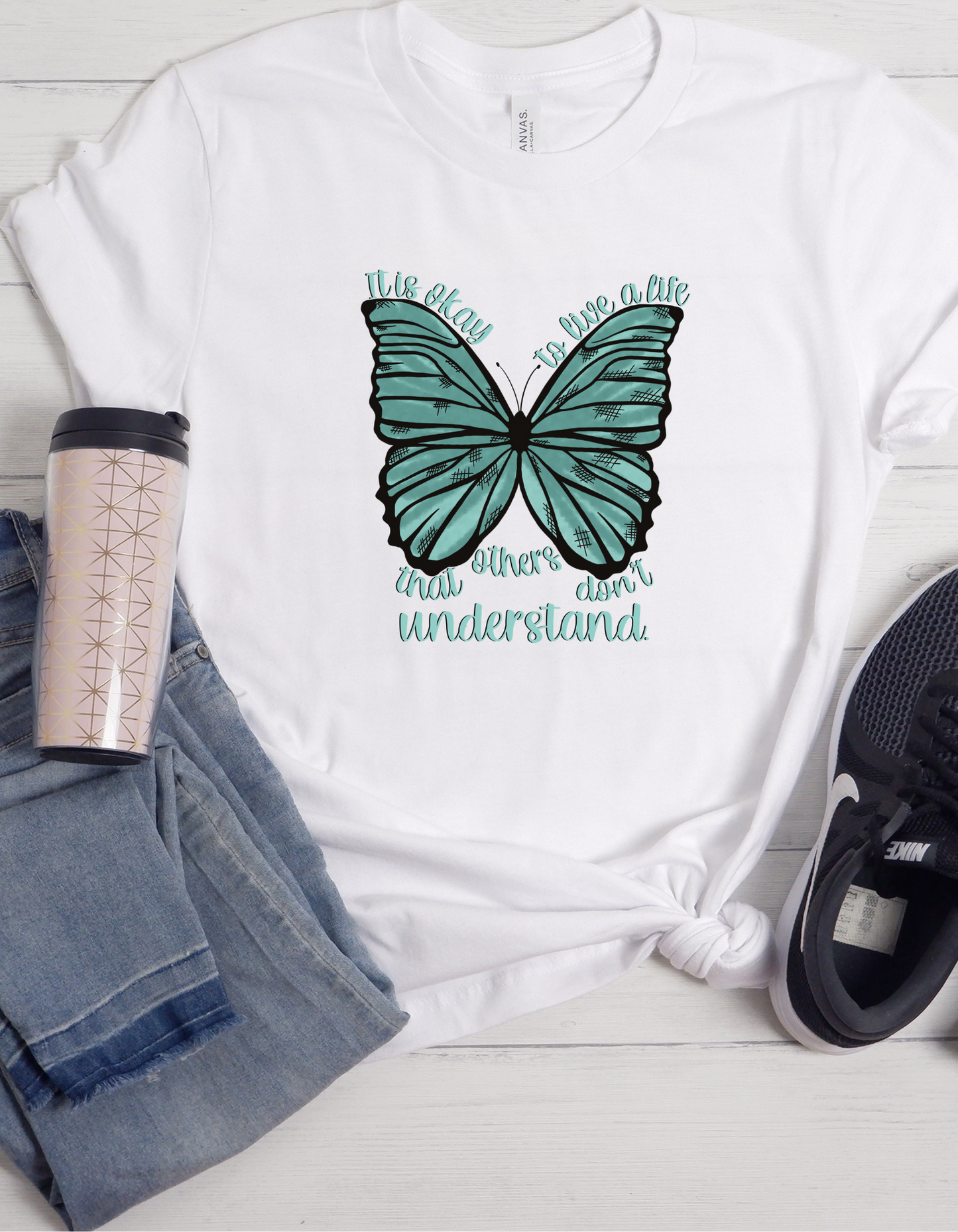It's Ok Butterfly T Shirt