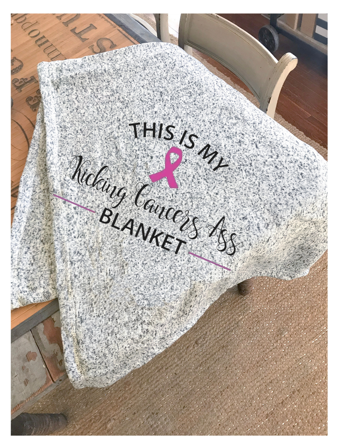 Kicking Cancers Ass Blanket