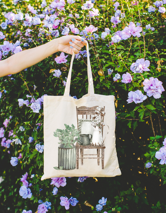 Country Chair Tote Bag
