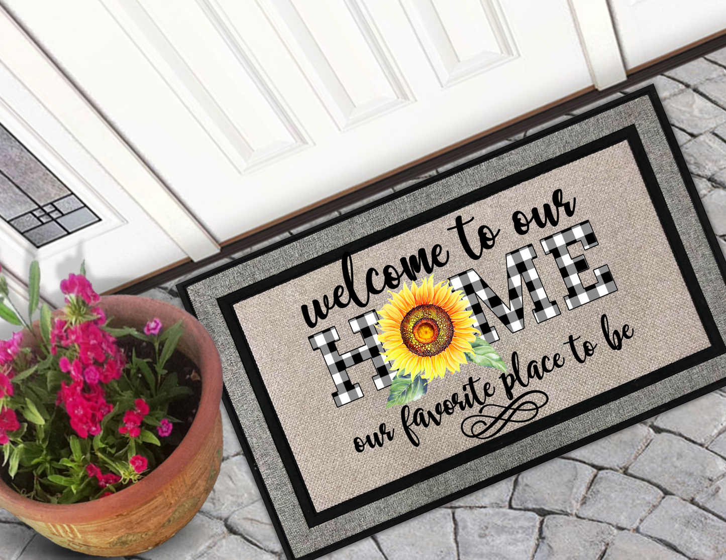 Welcome to Our Home Door Mat