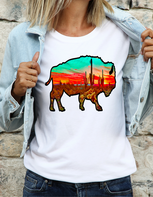 Buffalo Sunset Tee