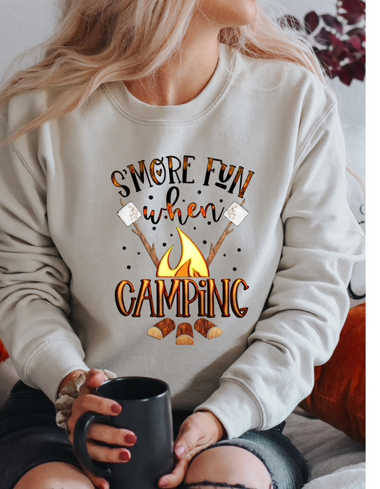 S'More Fun When Camping Crew Sweatshirt