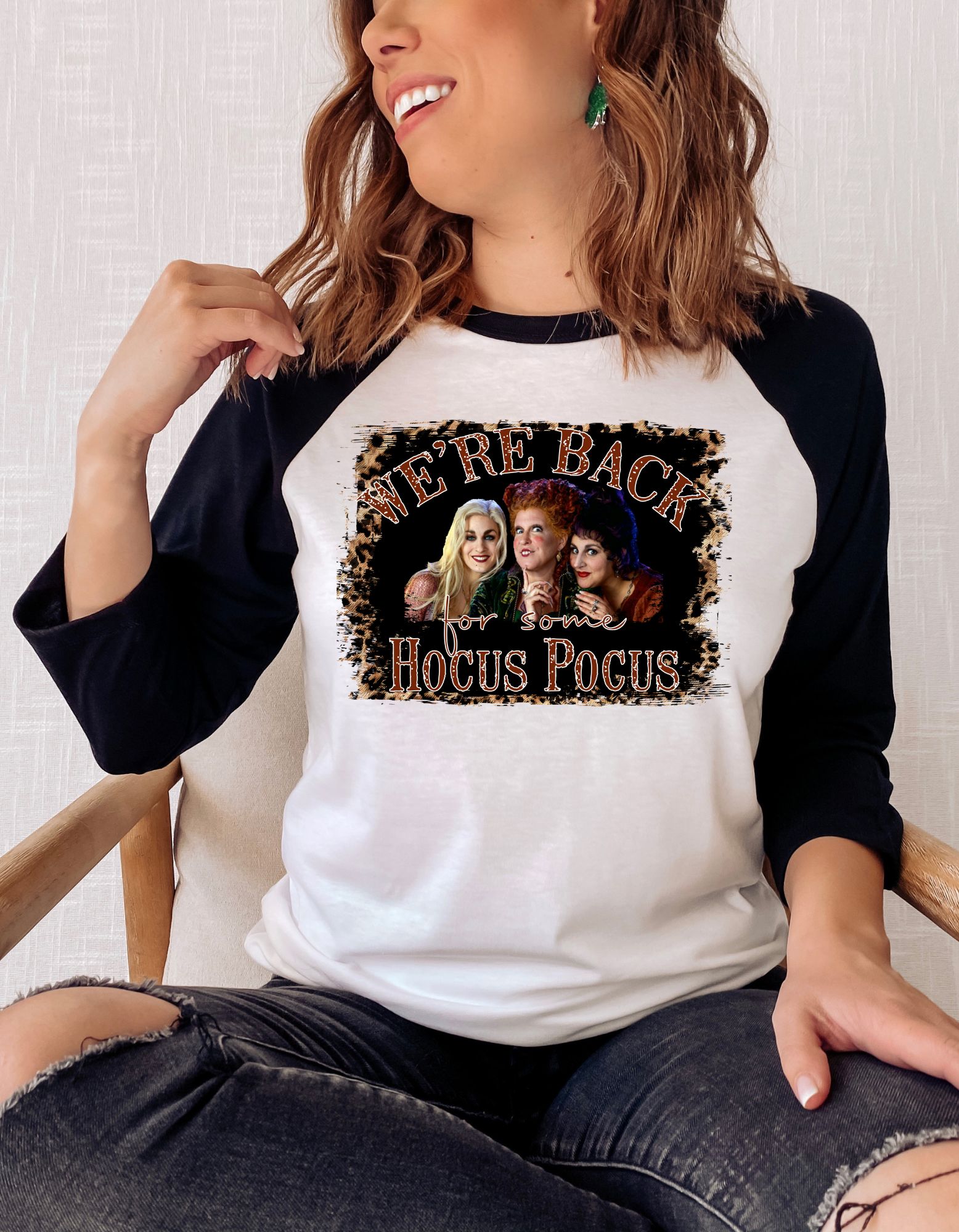 hocus pocus baseball tee