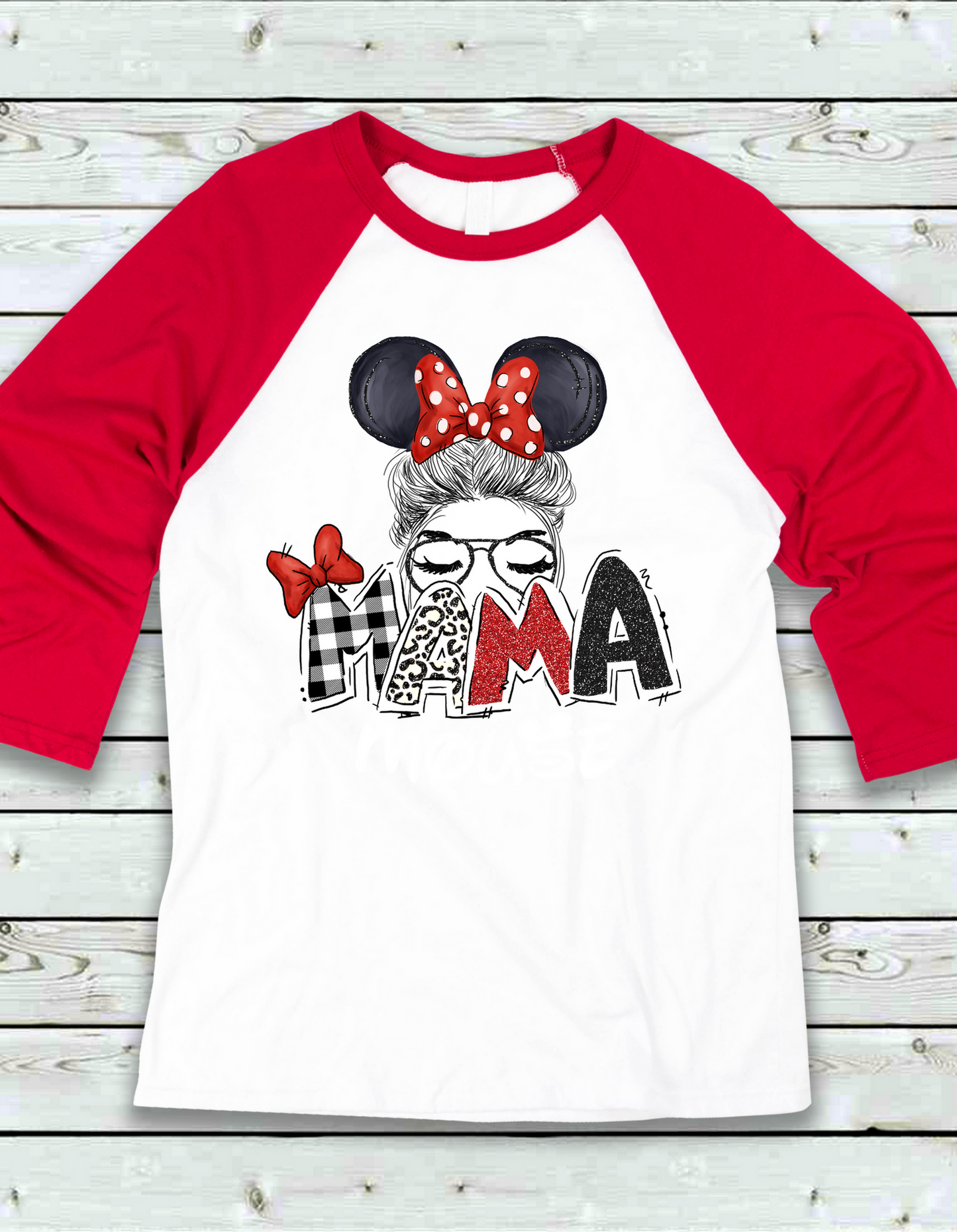 Mickey Mama Baseball Tee