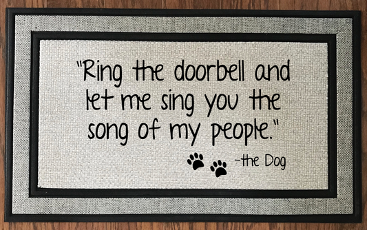 The Song of My People Doormat