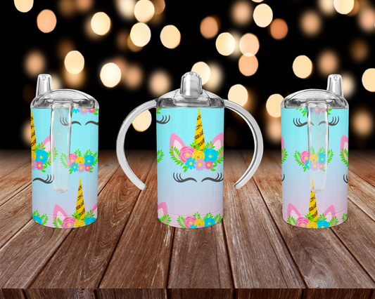 Blue Unicorn Sippy Cup