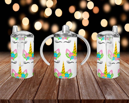 White Unicorn Sippy Cup